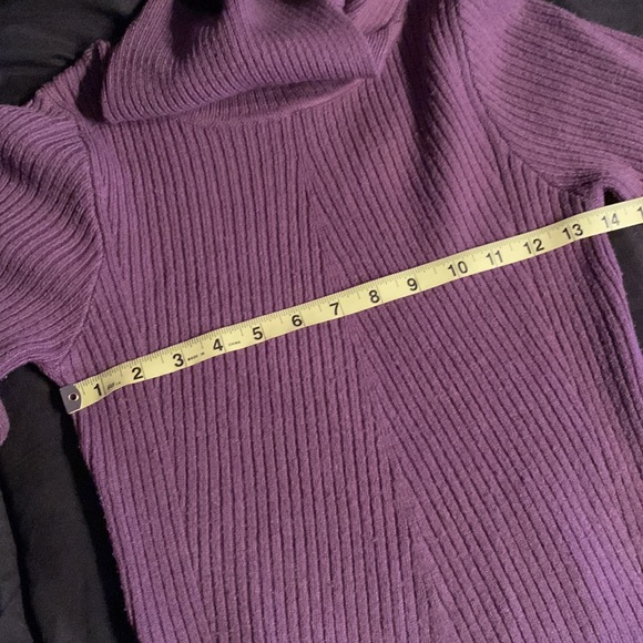 Purple cowl neck sweater no size - Picture 13 of 15